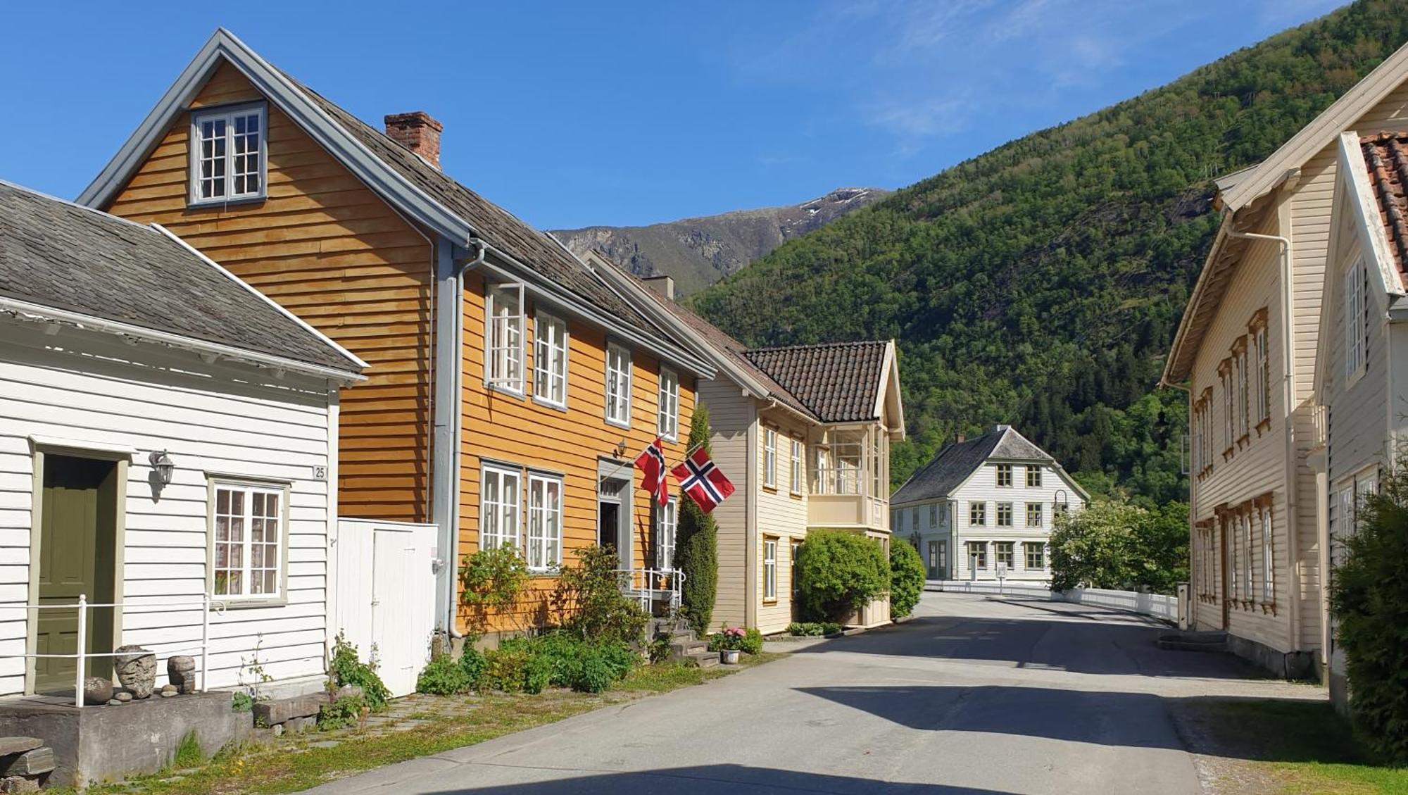 Villa Kvammehuset Pa Gamle Lærdalsøyri Exterior foto
